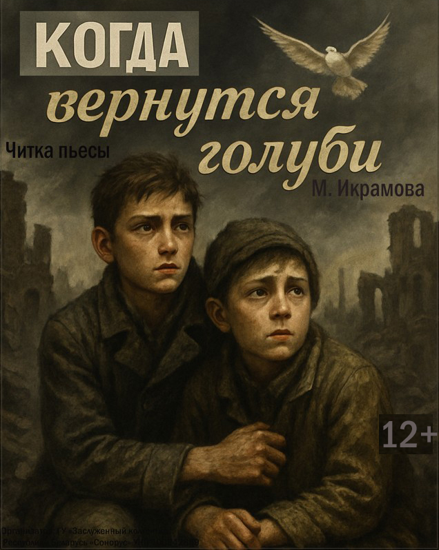 Постер спектакля "Когда вернутся голуби"